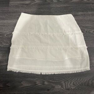 White linen Skirt